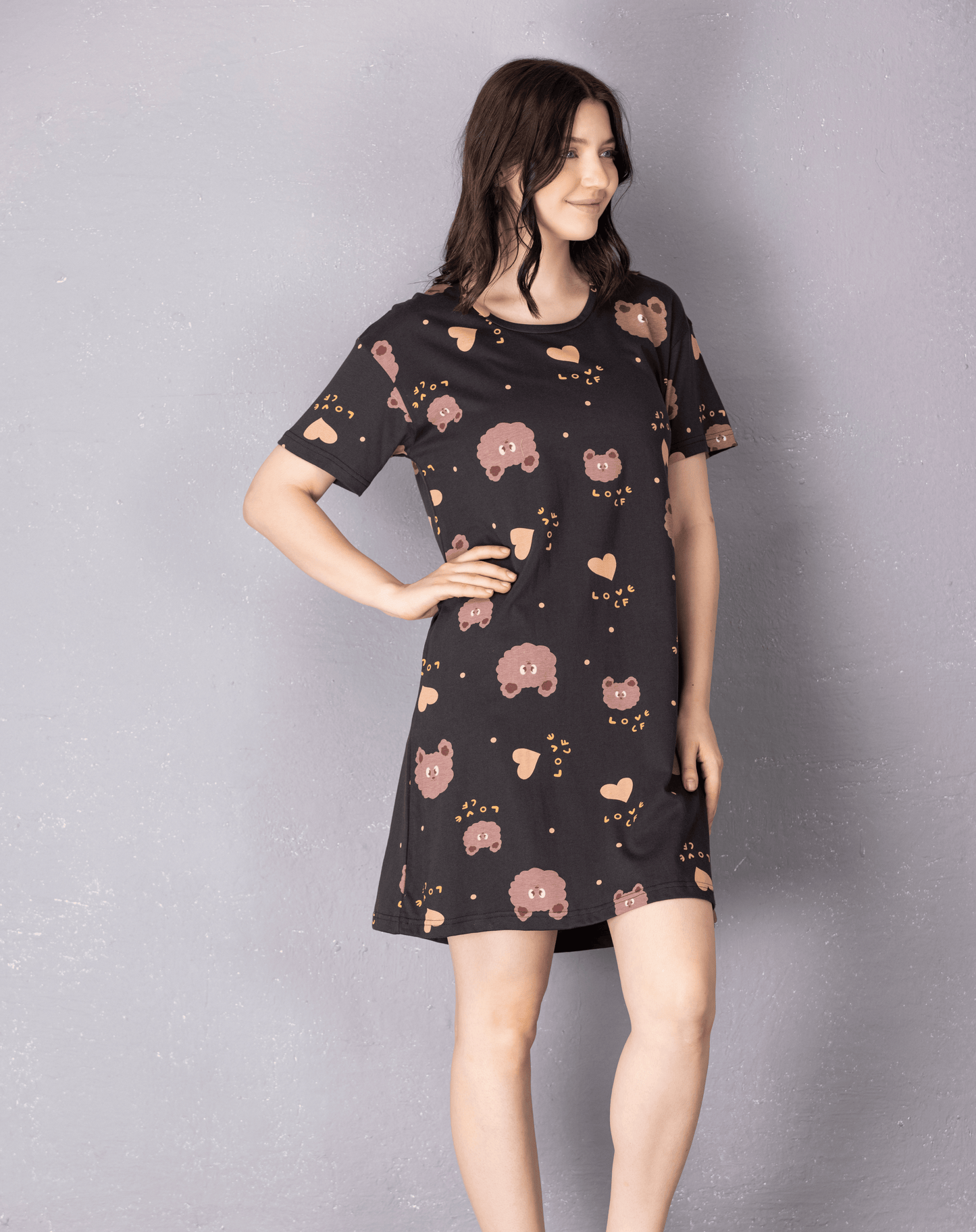 Printed Long Sleep Tshirt